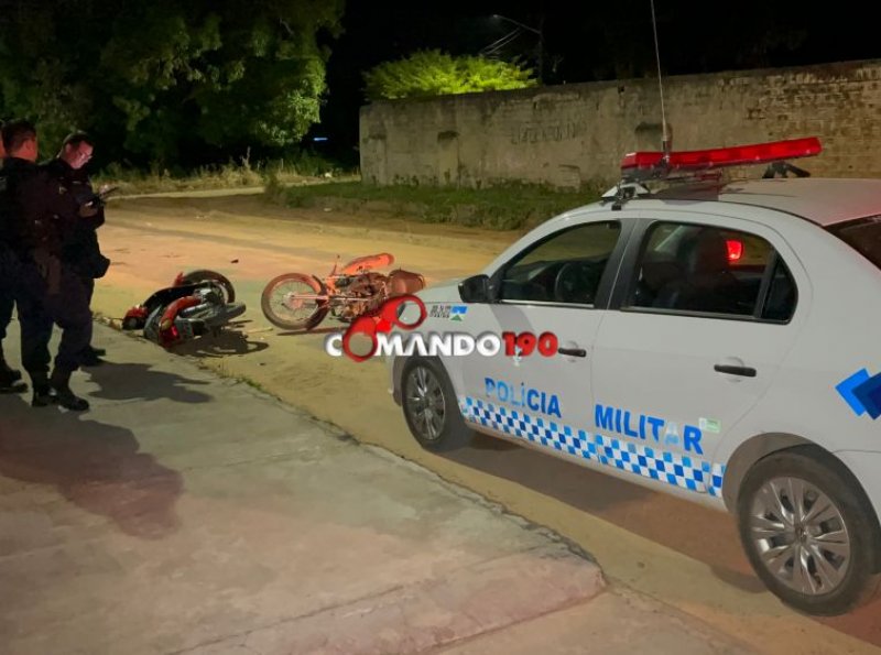 Polícia Militar Registra Acidente Envolvendo Duas Motos na Rua T-07 em Ji-Paraná