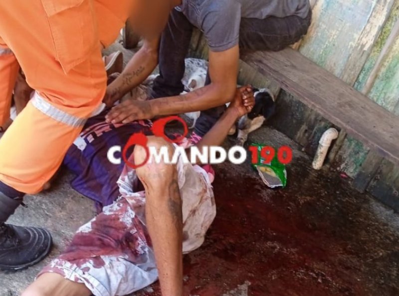Homem tenta matar companheiro de bebida com corte no pescoço no bairro Primavera em Ji-Paraná