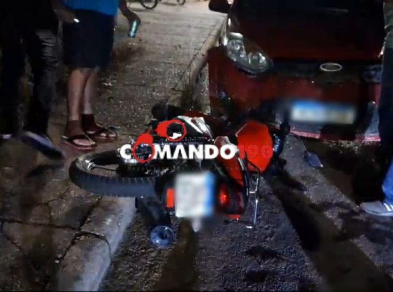 Acidente na Rua T-25: Motociclista Ferido após Colidir com Veículo Ford
