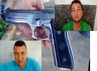 PM prende pistola de uso restrito com dupla que estava bebendo em conveniência de posto de combustível, em Ji-Paraná