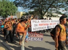 Índios protestam e fecham ponte sobre Rio Machado em Ji-Paraná