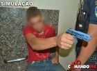 Em Ji-Paraná, adolescentes  de 13 e 16 anos  são apreendidos com pistola de brinquedo momento antes de assaltar comércio - VIDEO           