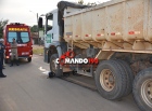 Caminhão do DER atropela e mata motociclista, em Ji-Paraná