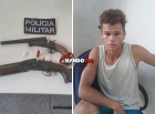 Polícia Militar prende indivíduo com várias passagens pela justiça com duas armas de fogo, em Ji-Paraná