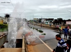 Cratera se forma sobre a ponte do Rio Machado, em Ji-Paraná