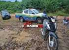 Polícia Militar apreende adolescente retirando motocicleta roubada de esconderijo, em Ji-Paraná