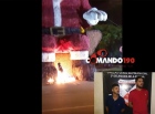 Vândalos ateiam fogo em Papai Noel gigante e acabam presos pela PM; Assista o vídeo