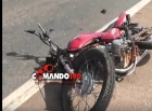 Adolescente de 15 anos não obedece à ordem de parada e na fuga atropela PM, em Estrela de Rondônia - VIDEO