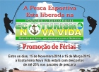 ECOTURISMO INFORMA: Pesca Esportiva está liberada e confira o lançamento da SUPER PROMOÇÃO “25% DE DESCONTOS”