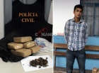 OURO PRETO - PC prende jovem transportando 03 KG de Maconha; Droga veio de Ji-Paraná