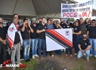 Policiais civis se manifestam durante abertura da 5ª Rondônia Rural Show