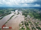 Enchente do Rio Machado volta a preocupar autoridades, em Ji-Paraná; Três famílias ficaram desabrigadas neste fim de semana