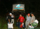 Rondônia - Trator na BR 364 causa acidente envolvendo ônibus lotado e carreta - Fotos