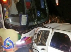 Colisão frontal entre carro e ônibus resulta em uma morte na BR-364 entre Presidente Médici e Ji-Paraná