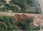 PORTO VELHO - Imagem aérea mostra área gigante que cedeu na BR-364