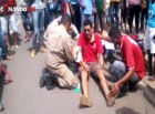 Motociclista fratura o braço e a perna em acidente na Avenida Marechal, em Ji-Paraná – VIDEO 