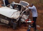 Poeira causa grave acidente na Linha 94, em Ji-Paraná