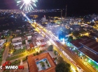 Ji-Paraná está mais bela com iluminação natalina acesa no aniversário da cidade