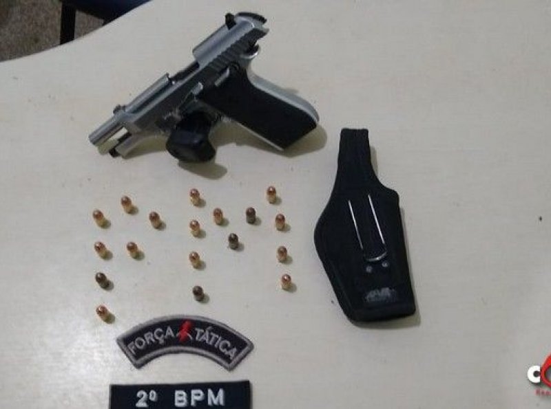 PM apreende pistola e prende suspeitos na zona rural de Ji-Paraná