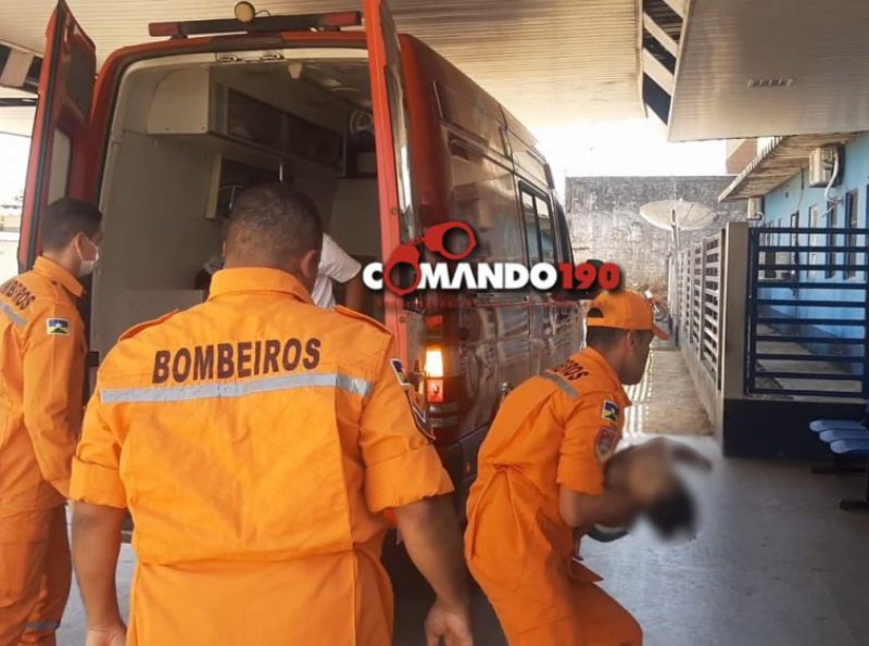 Bombeiros salvam criança de 02 anos de idade que se afogou em balde com água, em Ji-Paraná