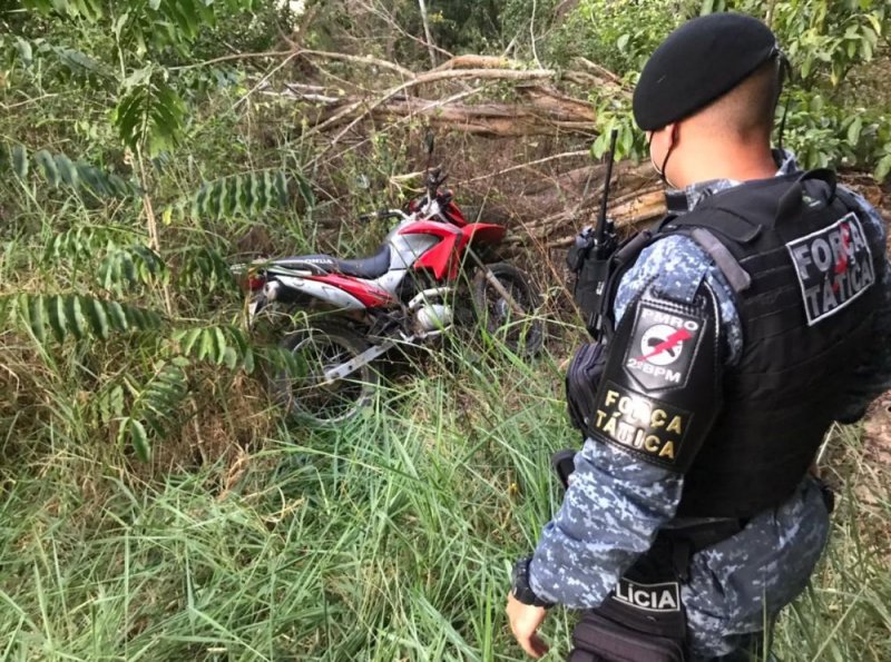 PM recupera motocicleta furtada durante a madrugada, em Ji-Paraná