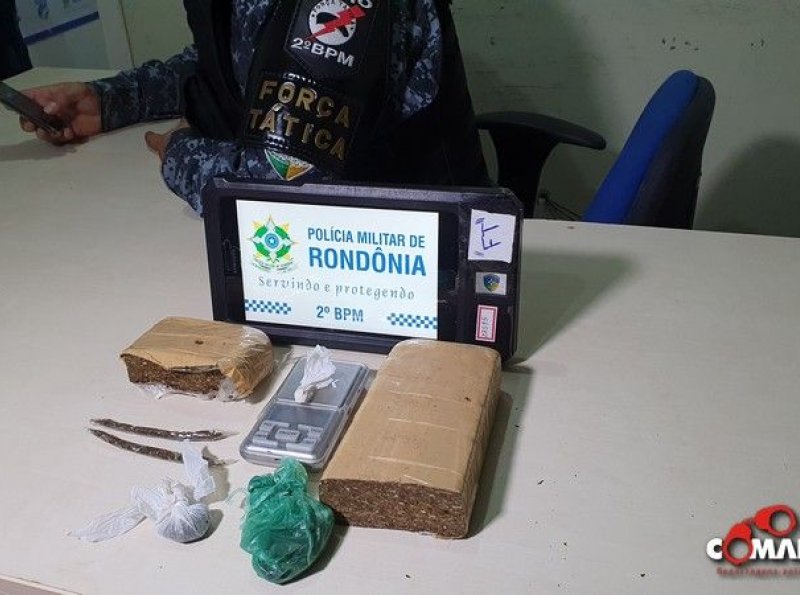 PM apreende mais de meio quilo de Maconha em Boca de Fumo, em Ji-Paraná