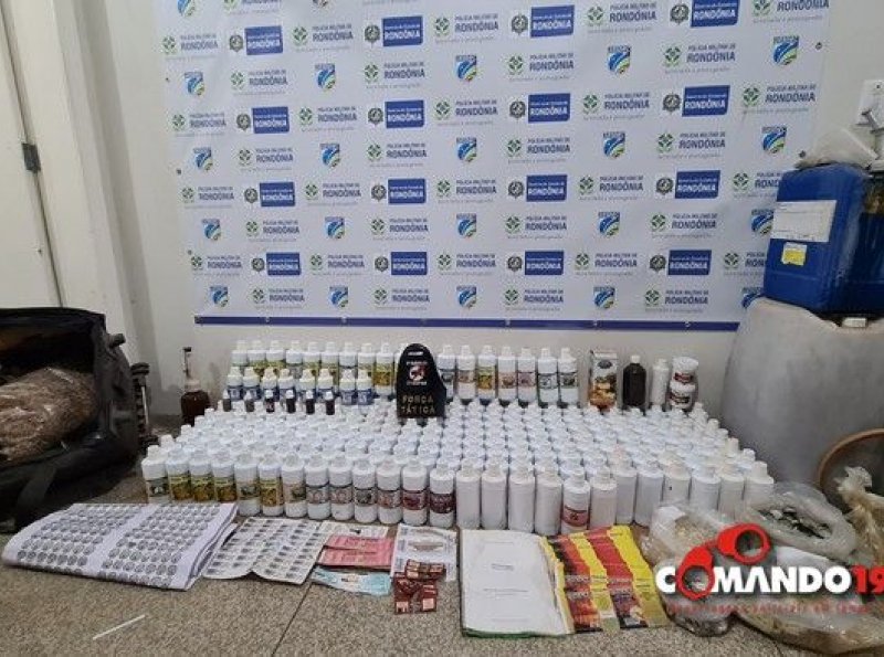 PM fecha laboratório clandestina que fabricava medicamentos homeopáticos, em Ji-Paraná