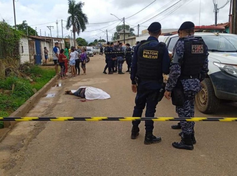 VíDEO DO CRIME: Mais um homicídio é registrado em Porto Velho nesta quinta-feira