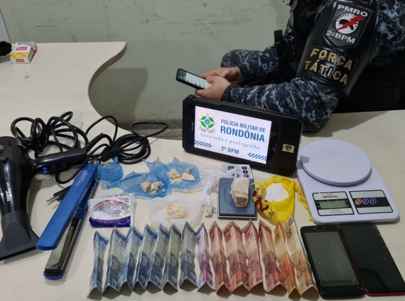 PM fecha 3 Bocas de Fumo em uma só abordagem no bairro Dom Bosco, em Ji-Paraná