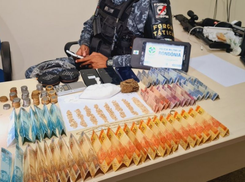 PM prende casal que estava comercializando drogas em Ji-Paraná e fecha mais uma boca de fumo