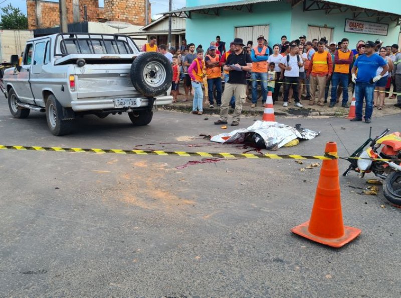 Mototaxista morre em trágico acidente na Rua Mato Grosso, em Ji-Paraná