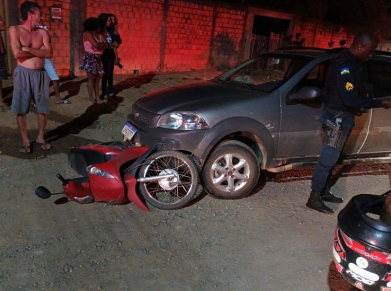 Condultor supostamente embriagado atropela e arrasta moto por mais de 1 km nas ruas de Ji-Paraná