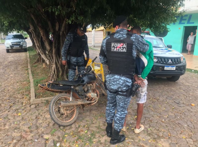 PM prende indivíduo com motocicleta adulterada, em Ji-Paraná