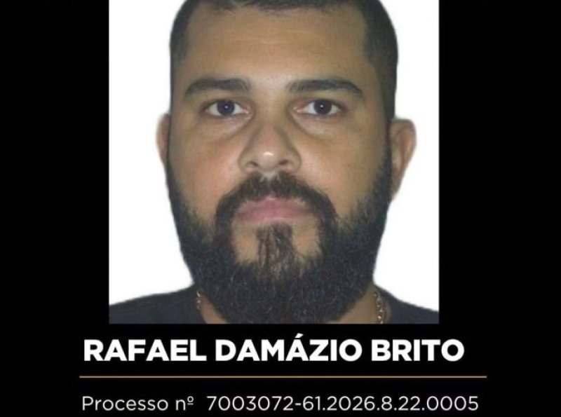 Foragido da Justiça: Polícia Civil divulga canais para denúncias sobre suspeito