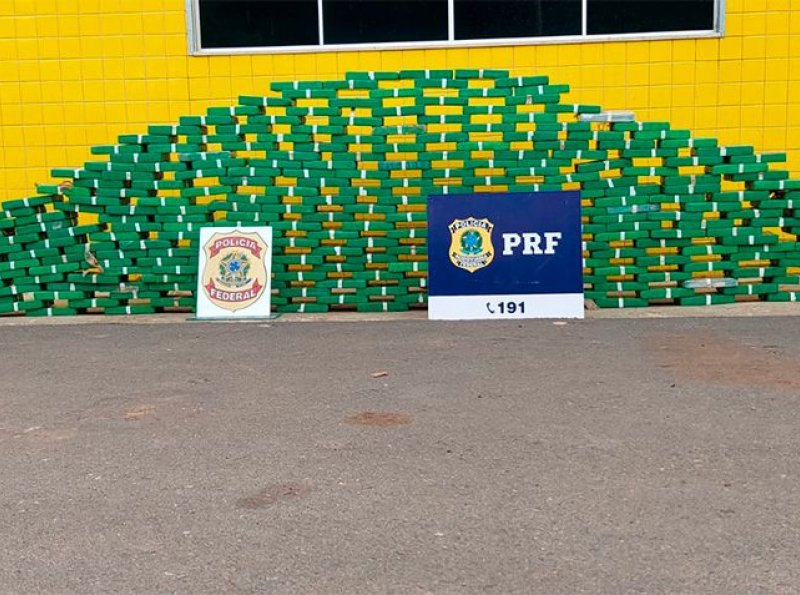 PRF e PF apreendem 309 kg de cocaína no sul de Rondônia