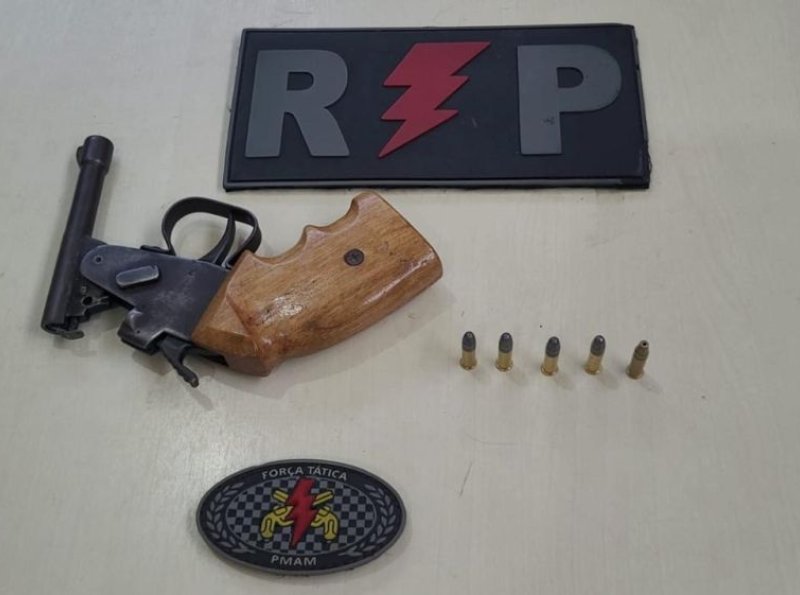 Homem é preso com garrucha calibre .22 durante abordagem da PM em Ji-Paraná