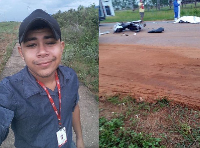 Funcionário do frigorífico morre após colidir moto com carreta em Vilhena