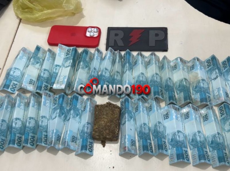 Polícia apreende drogas e mais de R$ 3 mil após abordagem em Ji-Paraná