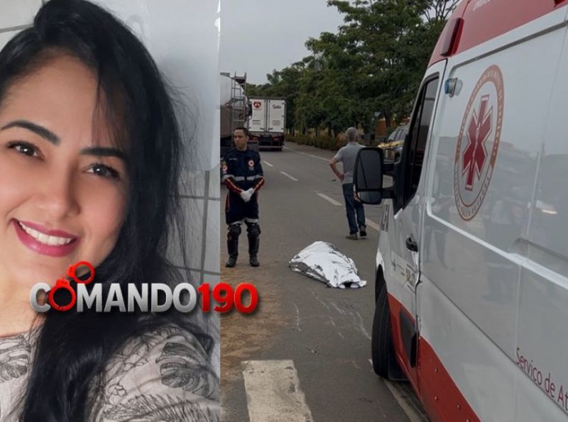 Colisão entre motoneta e caminhão deixa mulher morta na BR-364