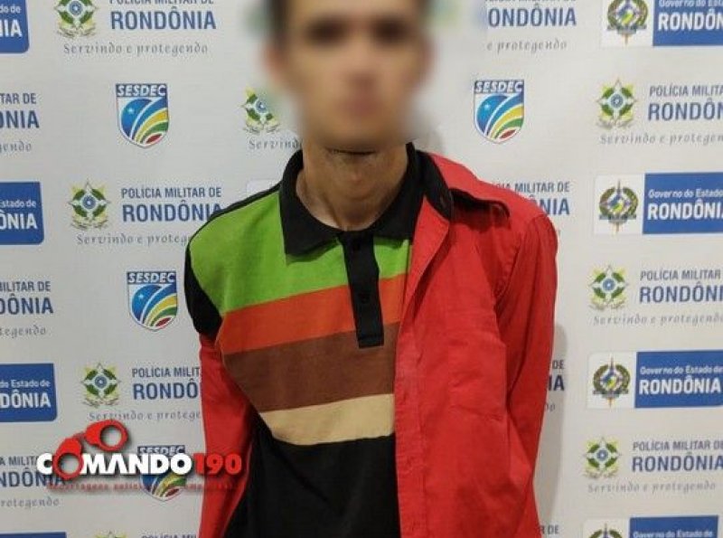 Em Ji-Paraná, homem é preso com motocicleta furtada e arma de fogo