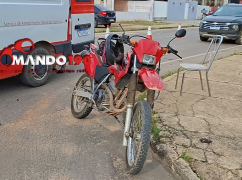 Acidente entre carro e motocicleta mobiliza autoridades em Ji-Paraná