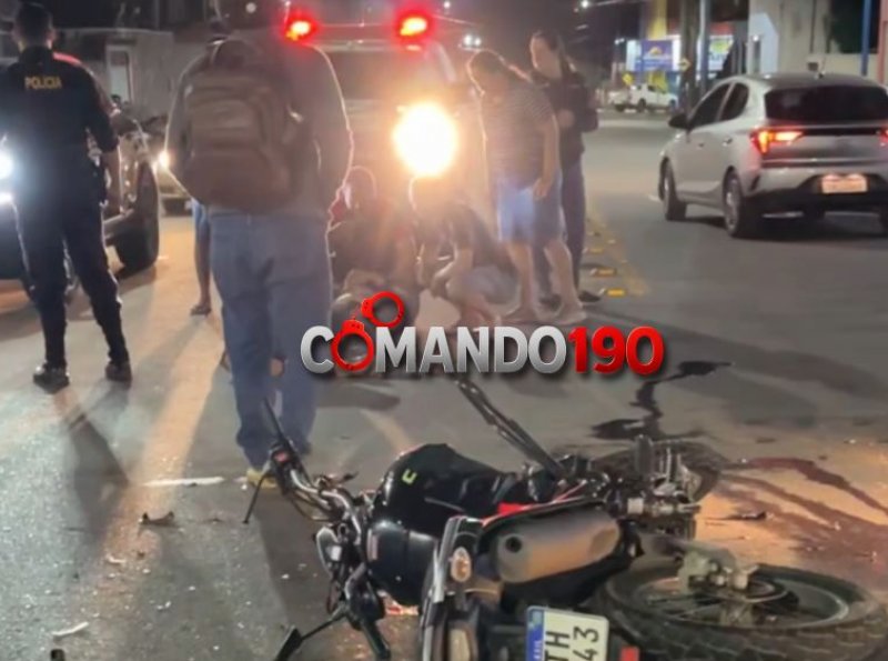 Motociclista Fica Ferido Após Colisão Com Caminhonete em Ji-Paraná