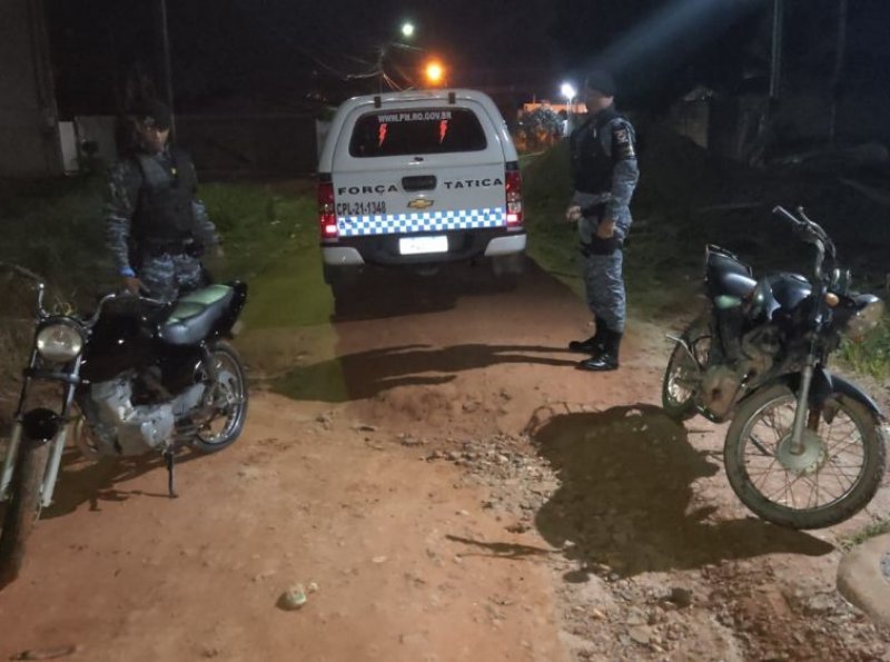 PM recupera duas motos que foram furtadas no Distrito de Nova Colina