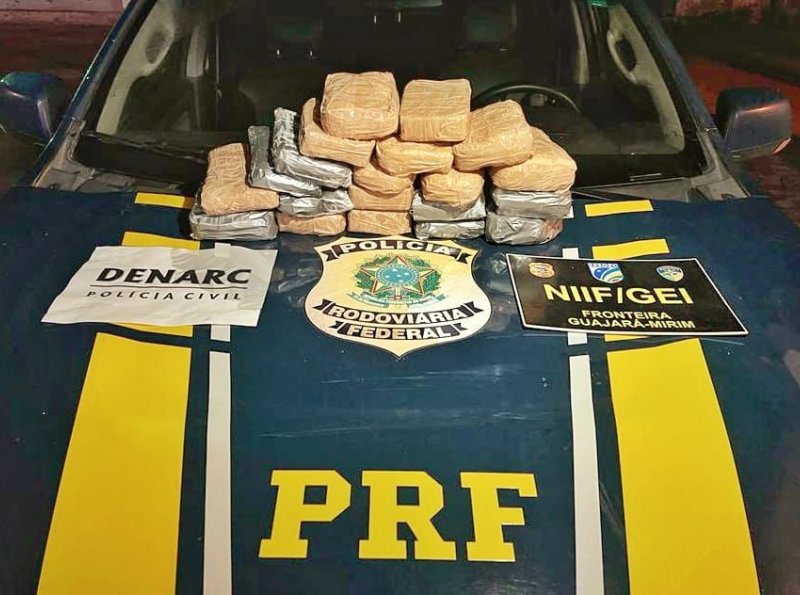 Em Ji-Paraná, PRF apreende 50 Kg de drogas ilícitas