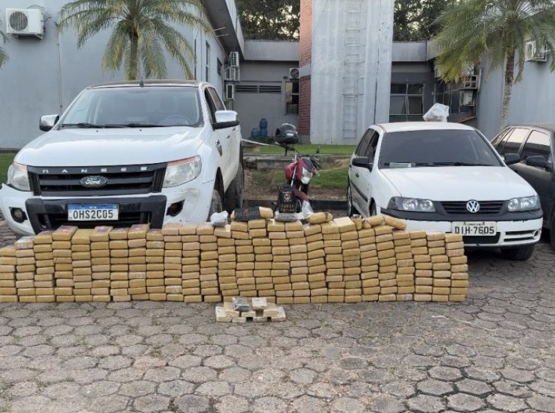 Operação conjunta prende quatro suspeitos e apreende Mais de 250 Kg drogas em Ji-Paraná