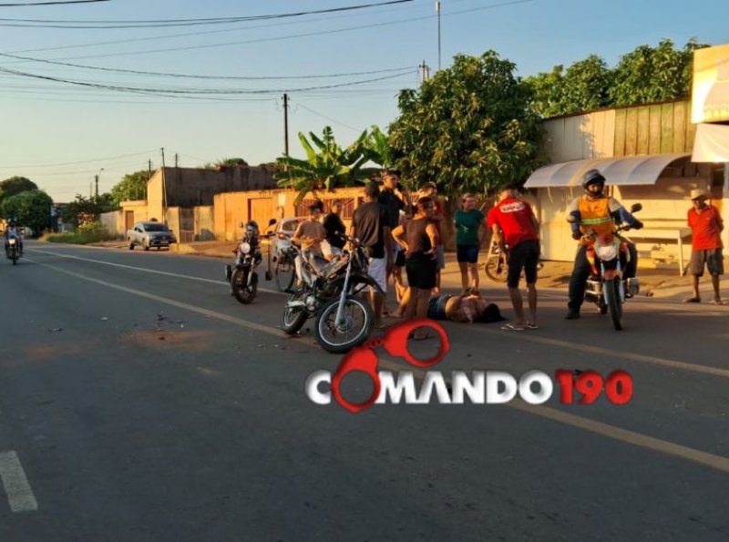 Acidente Envolvendo Carro e Moto é Registrado na Tarde deste Domingo na T-26