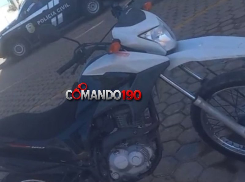 PM de Ji-Paraná recupera motocicleta escondida em área de mata