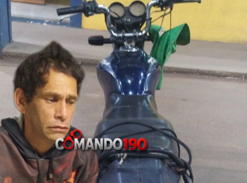 PRF recupera motocicleta roubada e prende suspeito na BR em Ji-Paraná