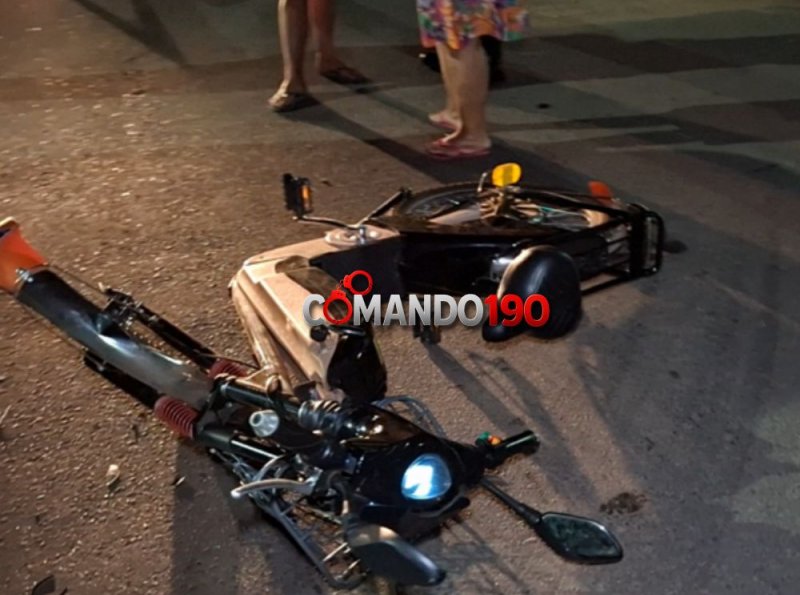 Menor de idade fica ferido após colisão entre bicicleta elétrica e carro em Ji-Paraná