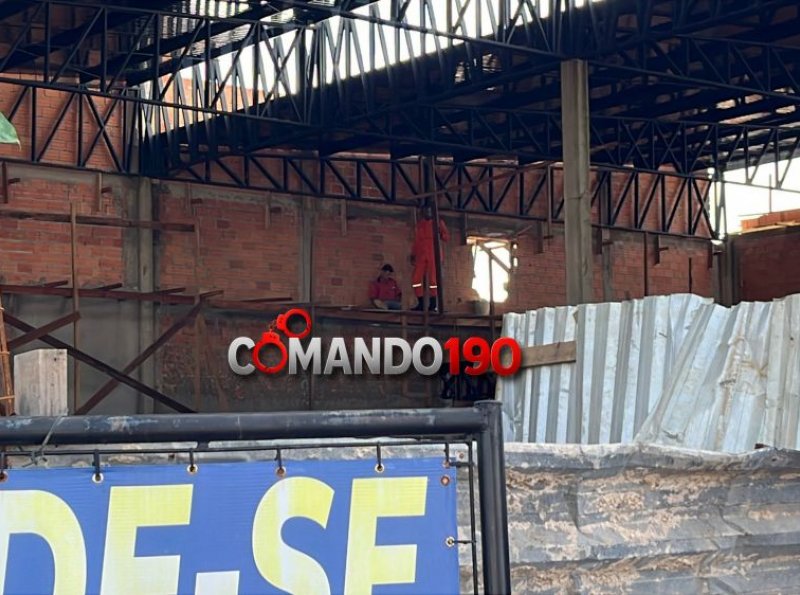 Trabalhador sofre choque elétrico por indução durante obra em Ji-Paraná